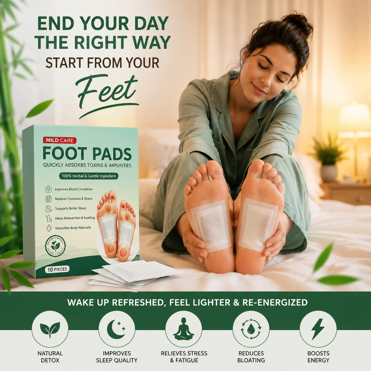 Fitpick™ Premium Detox Foot Patches (Pack of 10) – Buy 1 Get 1 Free