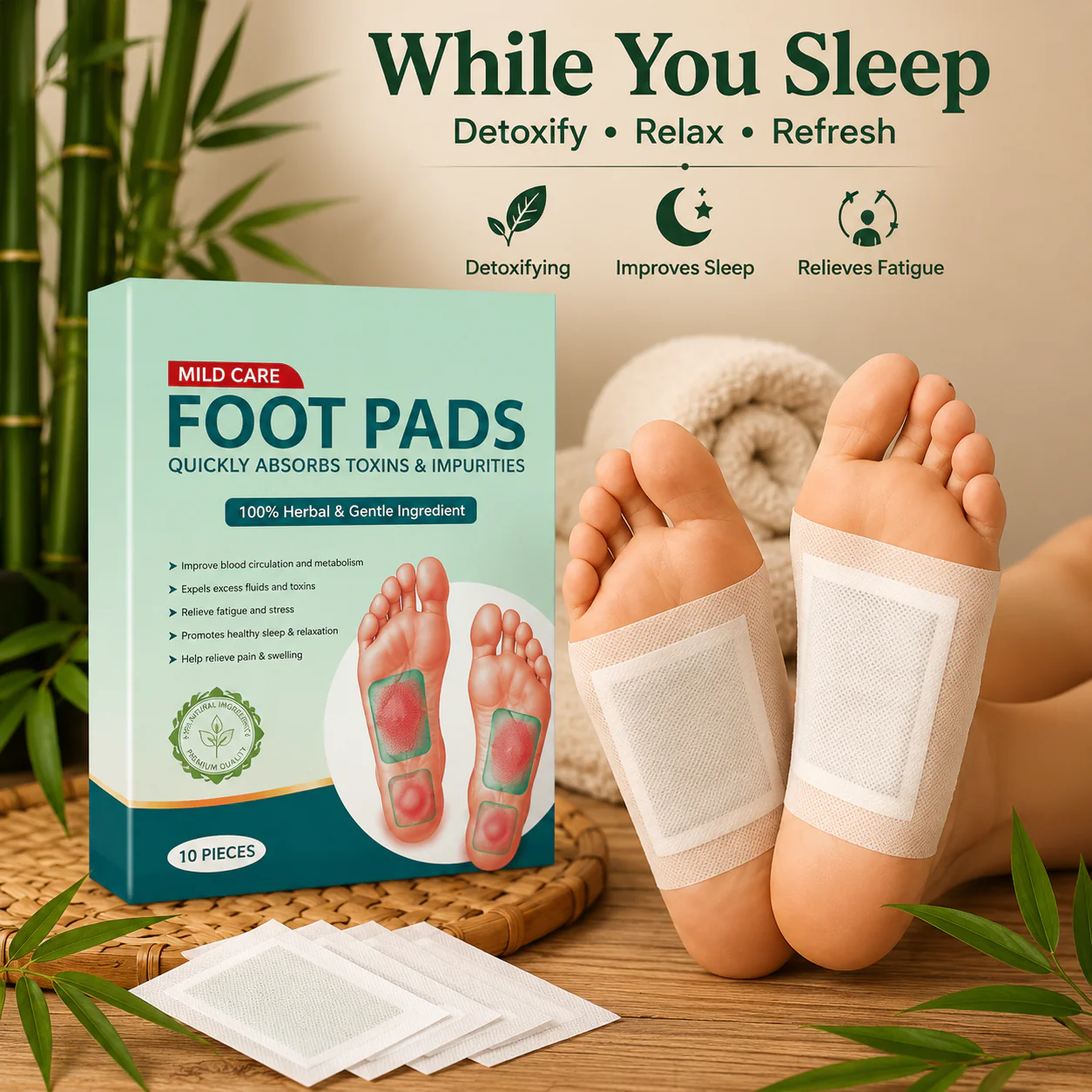 Fitpick™ Premium Detox Foot Patches (Pack of 10) – Buy 1 Get 1 Free