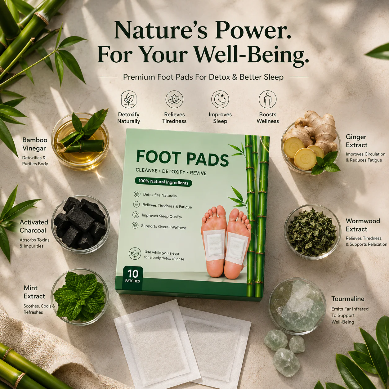 Fitpick™ Premium Detox Foot Patches (Pack of 10) – Buy 1 Get 1 Free
